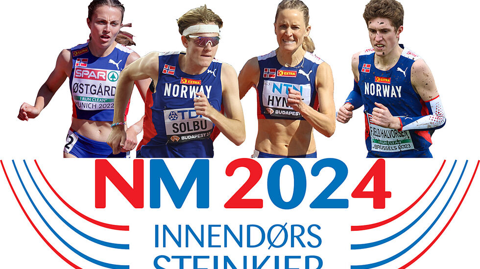 Noen av dem som kanskje tar en norgesmestertittel i helgen: Ingeborg Østgård, Ole Jakob Høsteland Solbu, Hedda Hynne og Andreas Fjeld Halvorsen. (Alle foto: Arne Dag Myking)