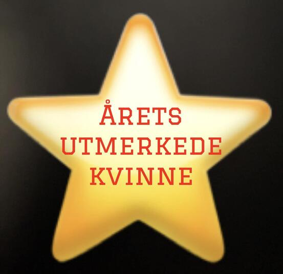 Stjerneformet logo med tekst