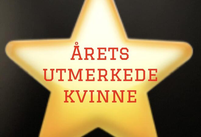 Stjerneformet logo med tekst