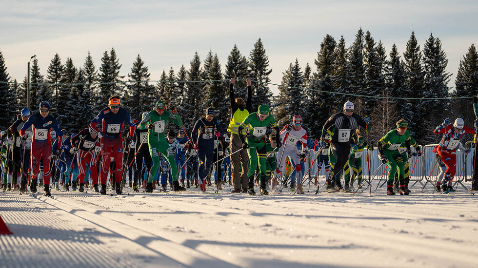 Av de totalt 303 som fullførte Marka Rundt i år var det 242 på 40 km i konkurranseklassen. (Alle foto: Leonie Richarz/NTNUI (CC BY 4.0))