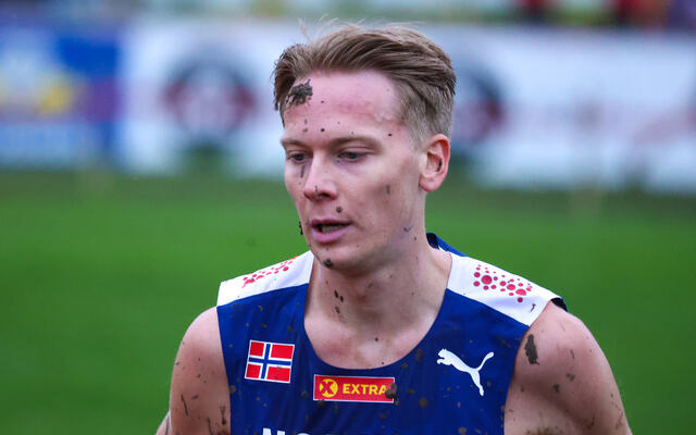 Fredrik Sandvik, her fra EM i terrengløp i desember 2023. (Foto: Arne Dag Myking)