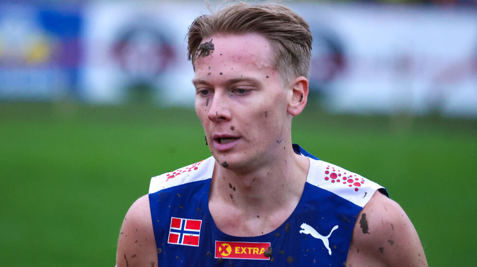 Fredrik Sandvik, her fra EM i terrengløp i desember 2023. (Foto: Arne Dag Myking)