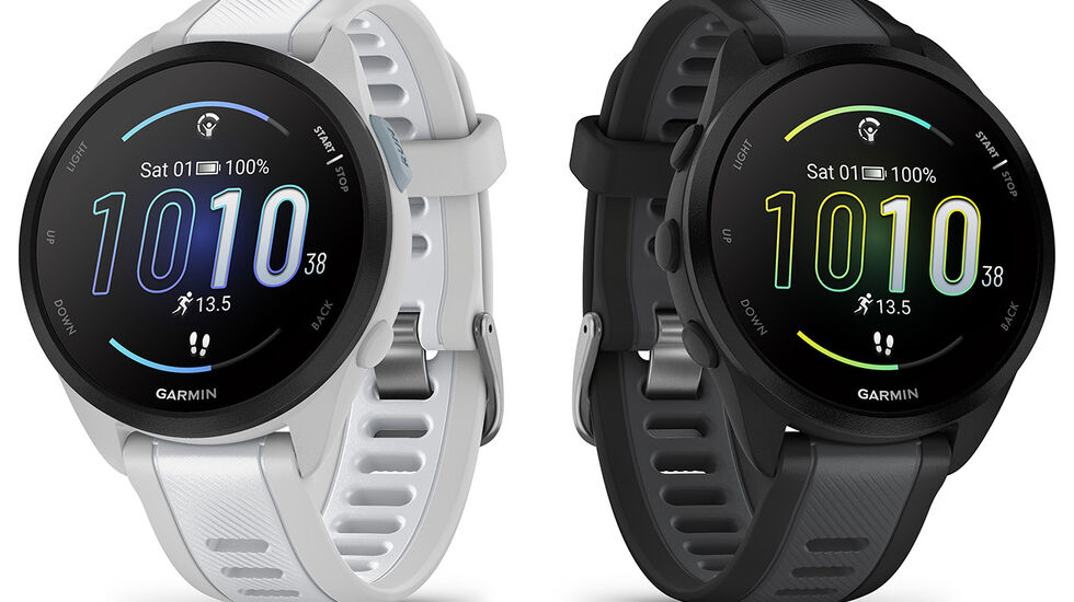 Forerunner 165-serien som skal ha krystallklar AMOLED-skjerm og være en brukervennlig GPS-smartklokke for løping. (Alle foto: Garmin)