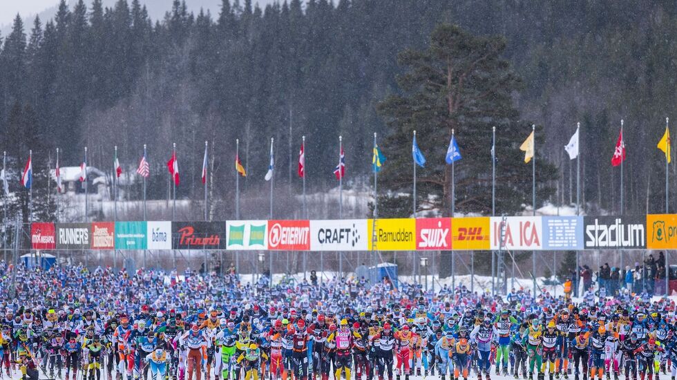 Vasalopp-starten 2023. (Foto: Nisse Schmidt/Vasaloppet)