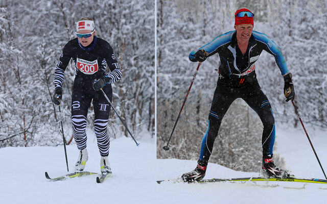 Vilde Elisabet Flatland og Vebjørn Ryen var sterkest under Gaustaløpet 2024. (Foto: Per Ivar Jaksland)