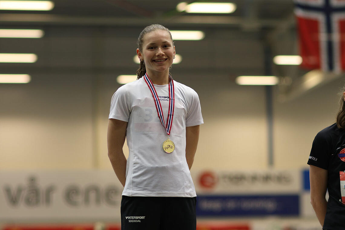Marte Hovland vant både det felles heatet for alle jenteklassene fra 17 til 22 år, og sin egen klasse U20. (Foto: Dag Egil Eliassen)