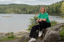 Trening og turer i skog og mark må til for at stortingsrepresentant Guri Melby skal føle bra i hverdagen. (Foto: by Venstre)