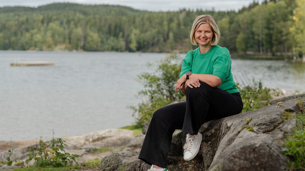 Trening og turer i skog og mark må til for at stortingsrepresentant Guri Melby skal føle bra i hverdagen. (Foto: by Venstre)