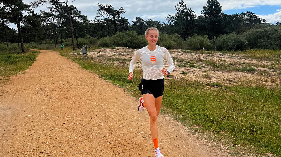På treningsleir: Frida Byfuglien har hatt flere uker med god trening i Portugal i vinter. (Foto: privat)