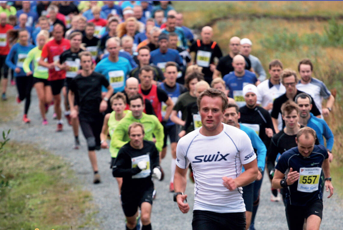 I fjor var det i gjennomsnitt 388 deltakere per løp i Tromsøkarusellen. (Foto: arrangøren)