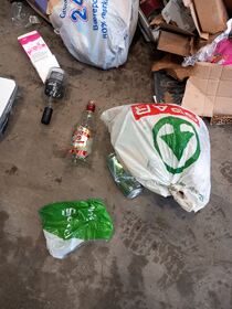 Bilde av blandet avfall, glass- og metallemballasje, plast og restavfall