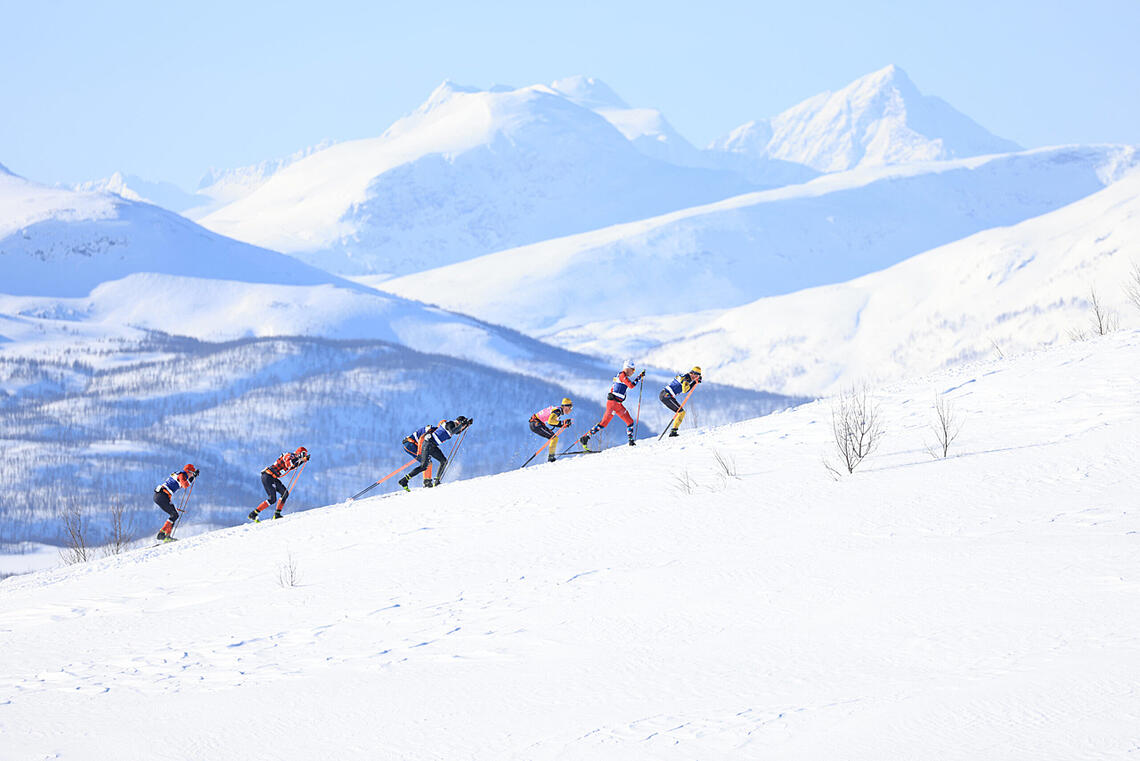 Det vil bli to renn i spektakulær arktisk natur som vil nå ut til alle som følger Ski Classics i helgen. Begge rennene kan du se på NRK. (Foto: Ski Classics)