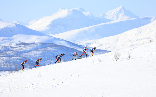 Det vil bli to renn i spektakulær arktisk natur som vil nå ut til alle som følger Ski Classics i helgen. Begge rennene kan du se på NRK. (Foto: Ski Classics)