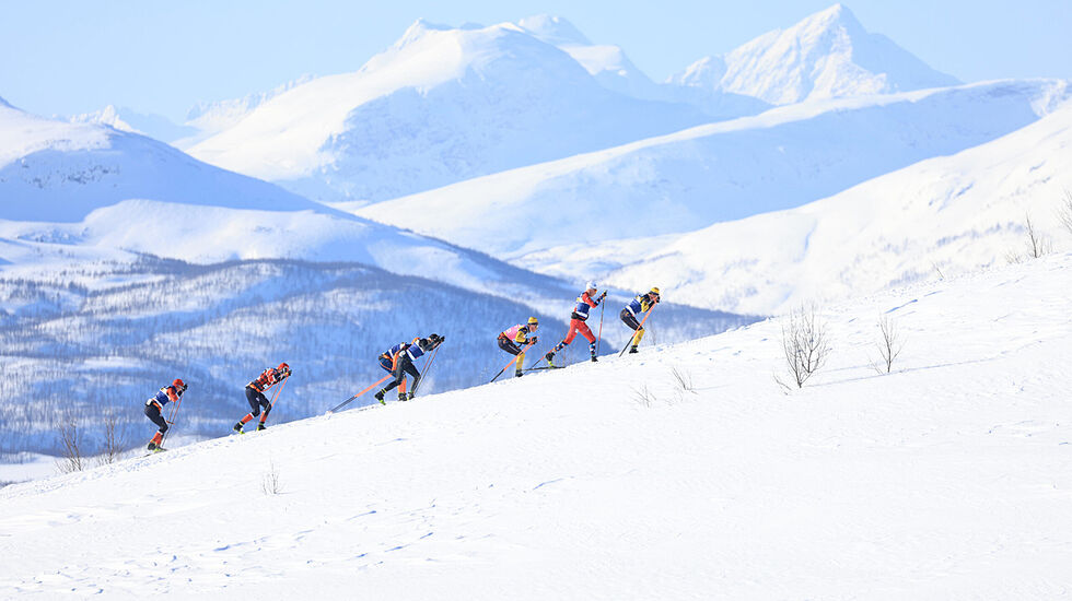 Det vil bli to renn i spektakulær arktisk natur som vil nå ut til alle som følger Ski Classics i helgen. Begge rennene kan du se på NRK. (Foto: Ski Classics)