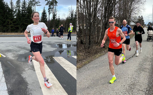 Sophia Engel og Simon Haldorsen vant halvmaratondistansen på åpningsløpet av Norgestesten. (Alle foto: #norgestesten)