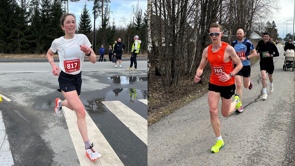 Sophia Engel og Simon Haldorsen vant halvmaratondistansen på åpningsløpet av Norgestesten. (Alle foto: #norgestesten)