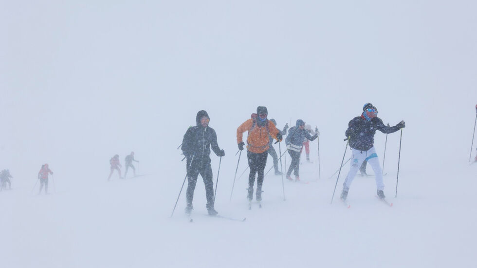 Skarverennet 2024 avbrytes på grunn av dårlige værforhold. (Foto: Arne Dag Myking)