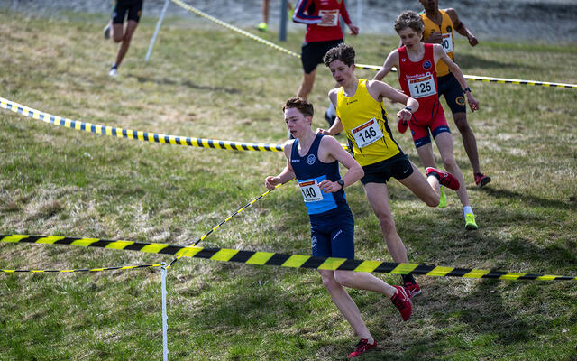 De tre beste i tet. Axel Wold Møller (140), Aron Mathisen Askim (146) og Martin Tjelle (125). (Foto: Samuel Hafsahl)