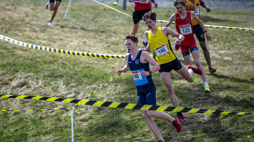 De tre beste i tet. Axel Wold Møller (140), Aron Mathisen Askim (146) og Martin Tjelle (125). (Foto: Samuel Hafsahl)