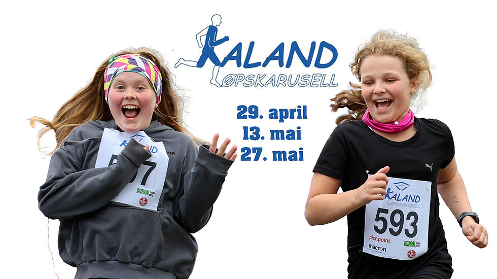Det blir både barneløp og 3, 5 og 10 km i Kaland Løpskarusell. (Foto/montasje: Arne Dag Myking)