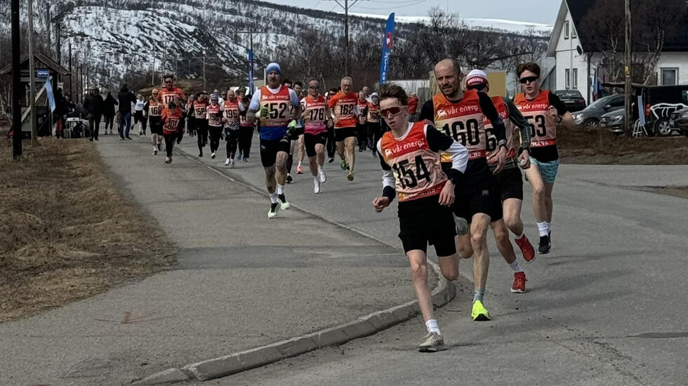 Lørdag var det klart for Vårslippløpet i Tana. (Foto: Arrangøren)