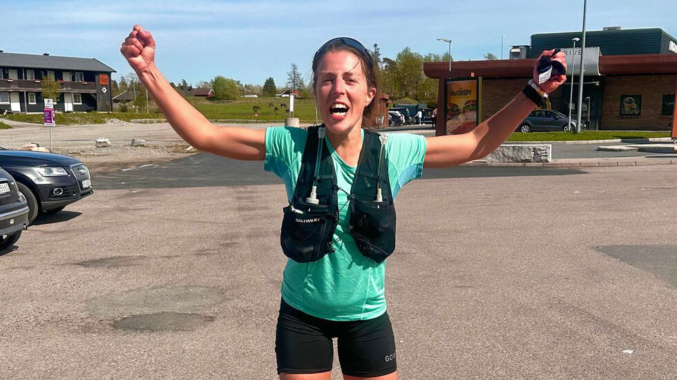Miriam Myhren Bouchleh har sprengt sine egne grenser. 250 kilometer løpt på 30 timer. (Foto: Andreas Lunde Grindstein)