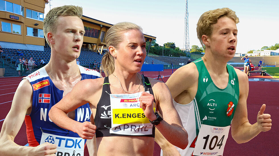 Narve Gilje Nordås, Kristine Eikrem Engeset og Håkon Moe Berg er tre løpere som det vil bli spennende å følge i årets Trond Mohn Games. (Foto/montasje: Arne Dag Myking)