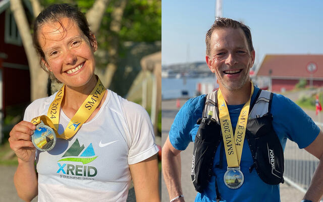 Kristin Solbakken ble totalvinner ipå 100 miles, mens Harald Bjerke vant herreklassen. (Foto: arrangøren)