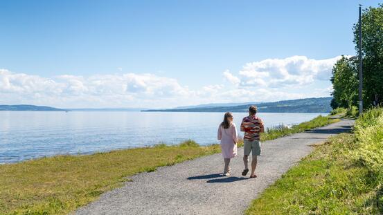Strandpromenaden Gjøvik, foto Visit ostnorge.no
