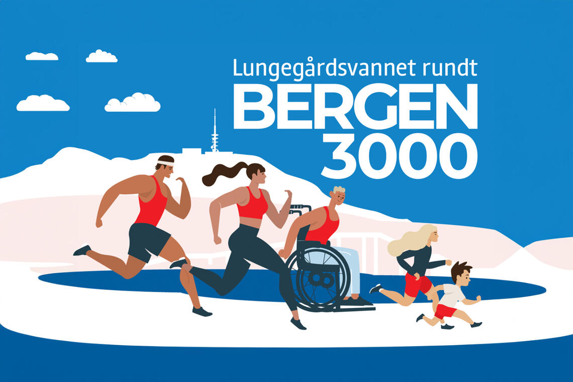 Bergen3000 arrangeres lørdag 8. juni, og påmeldingen nærmer seg 1000. 