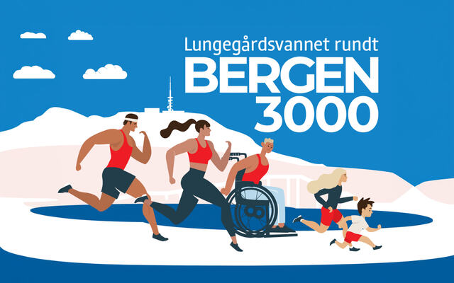 Bergen3000 arrangeres lørdag 8. juni, og påmeldingen nærmer seg 1000.