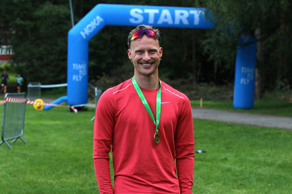 Jørgen Hågensen bestemte seg for debutere i løpssammenheng to dager før H3 Hamar Løpsfestival - og vant 50 km med klar margin. 