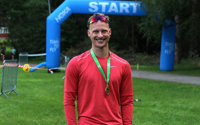 Jørgen Hågensen bestemte seg for debutere i løpssammenheng to dager før H3 Hamar Løpsfestival - og vant 50 km med klar margin.