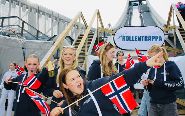 Bra heiagjeng på plass i Kollentrappa. (Foto: Arrangøren)