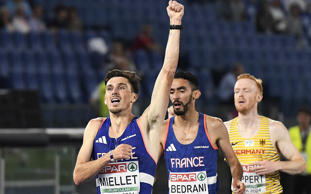 Alexis Miellet fra Frankrike er nå europamester på 3000 meter hinder. (Alle foto: Bjørn Johannessen)