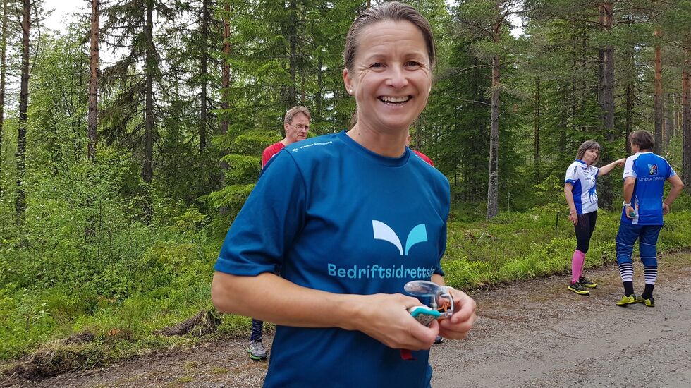 Stine Olsen Kirkevik var raskest av alle, inkludert gutta, i den lengste løypa. (Foto: Stein Arne Negård)