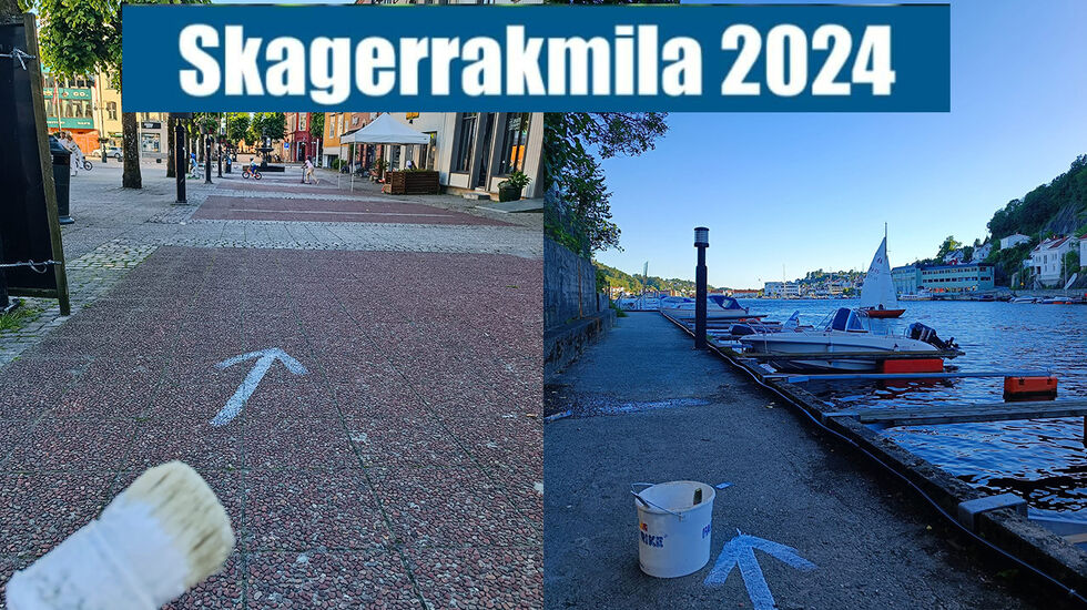 Løypa til Skagerrakmila er oppmerket og klar for årets løp. (Foto: arrangøren)