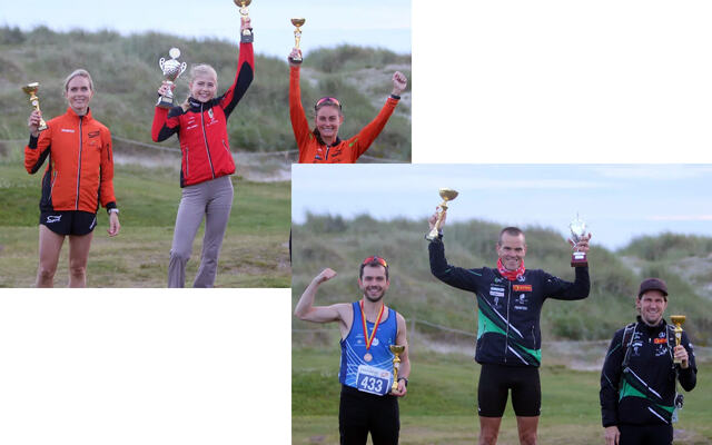 Mia Bø og Silje Torsvik ble best blant kvinnene på lik tid, med Helena Hope på 3.plass. Andreas Penne Nygård vant løpets vandrepokal etter å ha vunnet løpet 3 år på rad. På de neste plassene fulgte Andre Puntervold Pereira og Sivert Hebnes. (Foto: Trine Nessler Wicjmann)