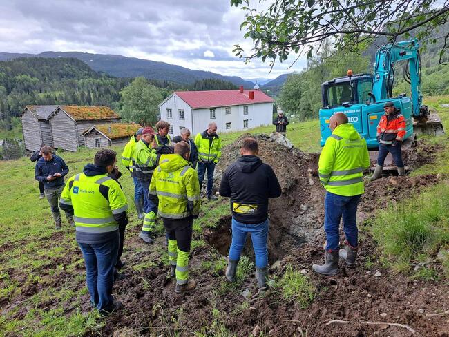 Tidligere i juni arrangerte Orkland kommune kurs i prosjektering av avløpsanlegg. Kurset besto av både teori og feltbefaringer. Foto: Bente Solem