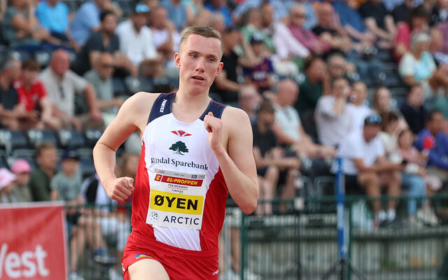 Magnus Øyen prøvde seg tidligere i år på 3000 meter i Trond Mohn Games, men ble hektet av tidlig. (Foto: Arne Dag Myking)