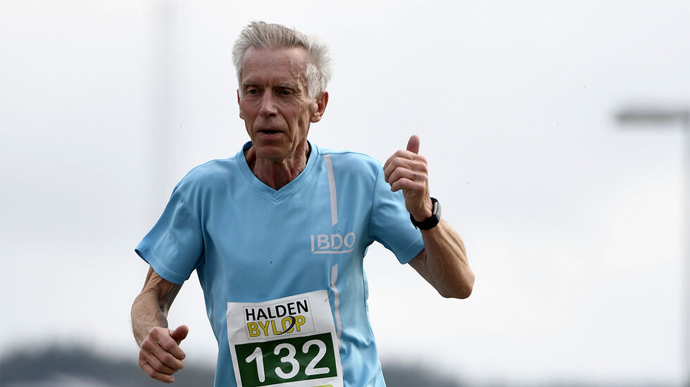 Henrik Lund Raagaard har konkurrert i løping i mindre enn 10 år, men har satt en rekke rekorder både i 75- og 80-årsklassen. (Arkivfoto: Bjørn Johannessen)