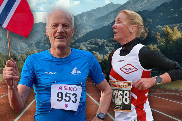 Ivar Sandø og Synøve Brox topper statistikken på 5 km halvvei i 2024. (Foto: IL Fri / Kjell Vigestad. Fotomontasje: Tom-Arild Hansen)