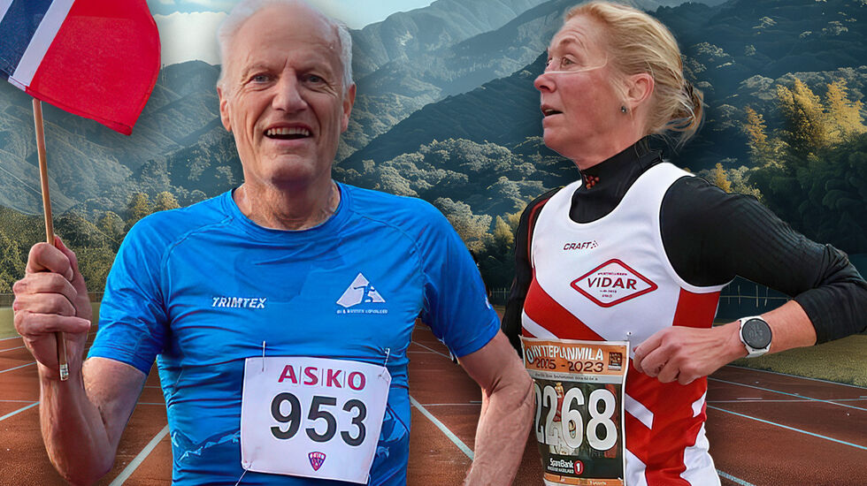 Ivar Sandø og Synøve Brox topper statistikken på 5 km halvveis i 2024. (Foto: IL Fri / Kjell Vigestad. Fotomontasje: Tom-Arild Hansen)