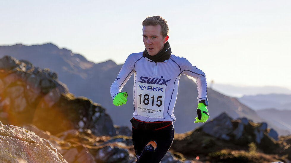 Erland Eldrup var suveren i det 70 km lange terrengløpet i Spania, men ble disket. Her er han fra Blåmannløpet i Bergen i 2022. (Foto: Arne Dag Myking)