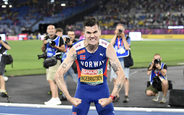 Idrett er drama og underhalding, og Jakob Ingebrigtsen vart ein av dei aller største heltane under friidretts-EM i Roma. (Foto: Bjørn Johannessen)