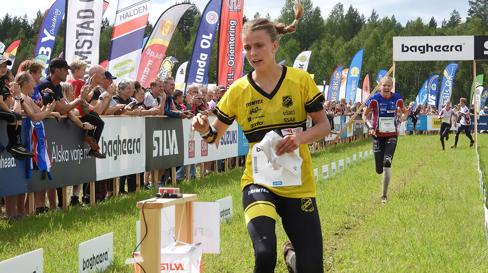 Marie Olaussen beste norske på 1. løp. (Foto: Bjørn Hauge)