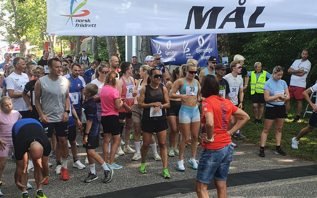 5 km hadde det største feltet med 65 løpere på start. (Foto: Vestfold friidrettskrets)