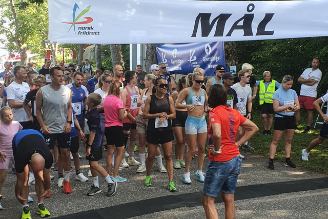 5 km hadde det største feltet med 65 løpere på start. (Foto: Vestfold friidrettskrets)