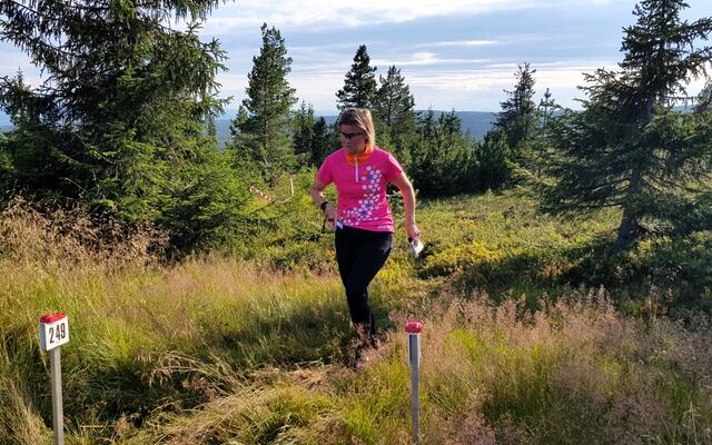 Yngvild Malmo var beste dame på 4,5 km. (Foto: Stein Arne Negård)