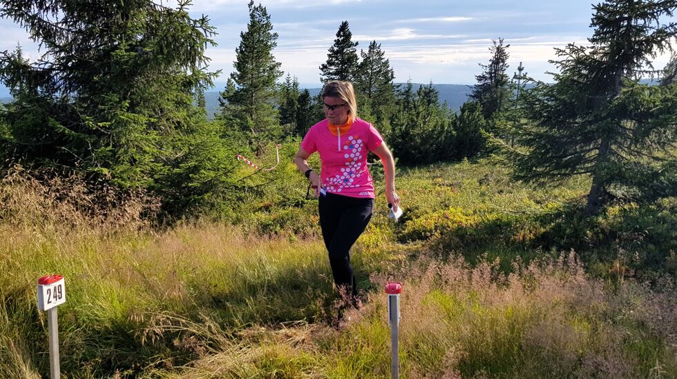 Yngvild Malmo var beste dame på 4,5 km. (Foto: Stein Arne Negård)